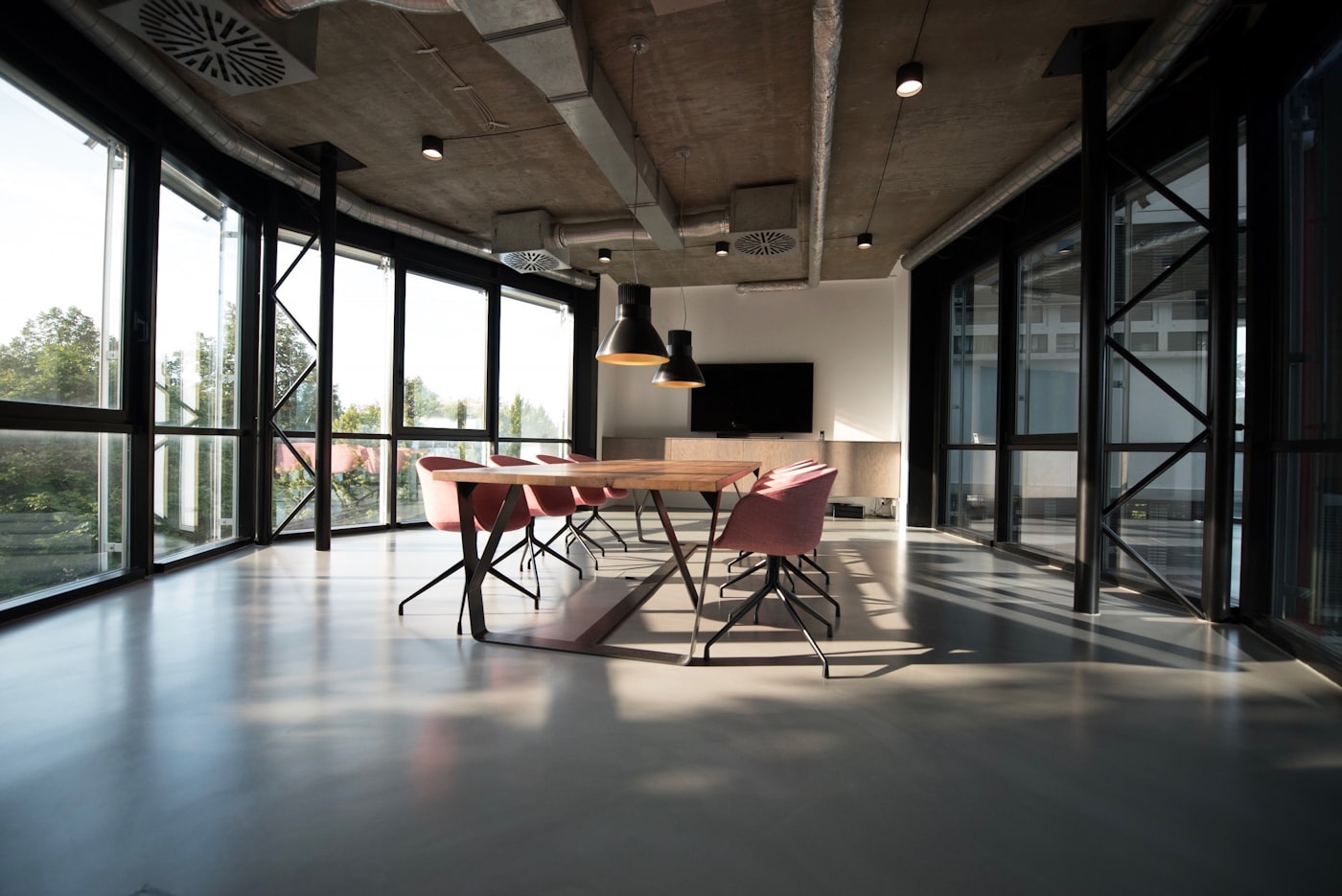 Reception area of the Profit AI Clash practice loft at Guoco Tower, Wallich Street